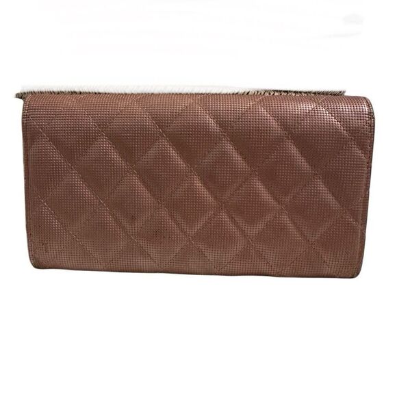Chanel Brown Quilted Wallet Timeless Design - Picture 2 of 13